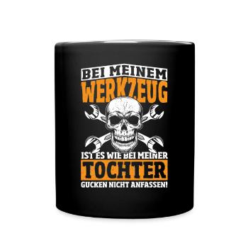 Mechaniker Mechanik Auto Reparatur Geburtstag Idee - Tasse einfarbig - Schwarz - Vorne