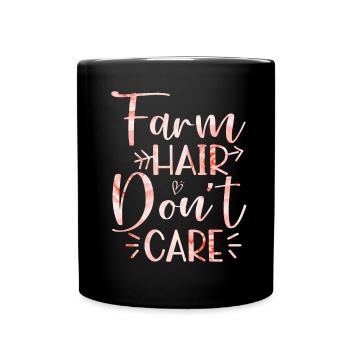 Ferme Femme Ferme Petite amie Agriculteurs Femme Campagne Ferme - Mug uni - noir - Devant