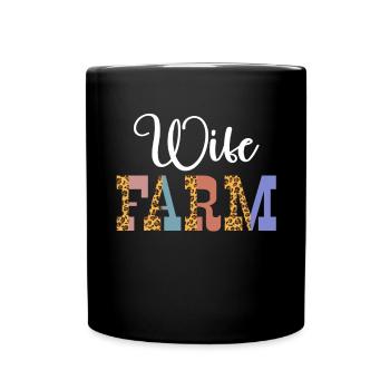 Ferme Femme Ferme Petite amie Agriculteurs Femme Campagne Ferme - Mug uni - noir - Devant