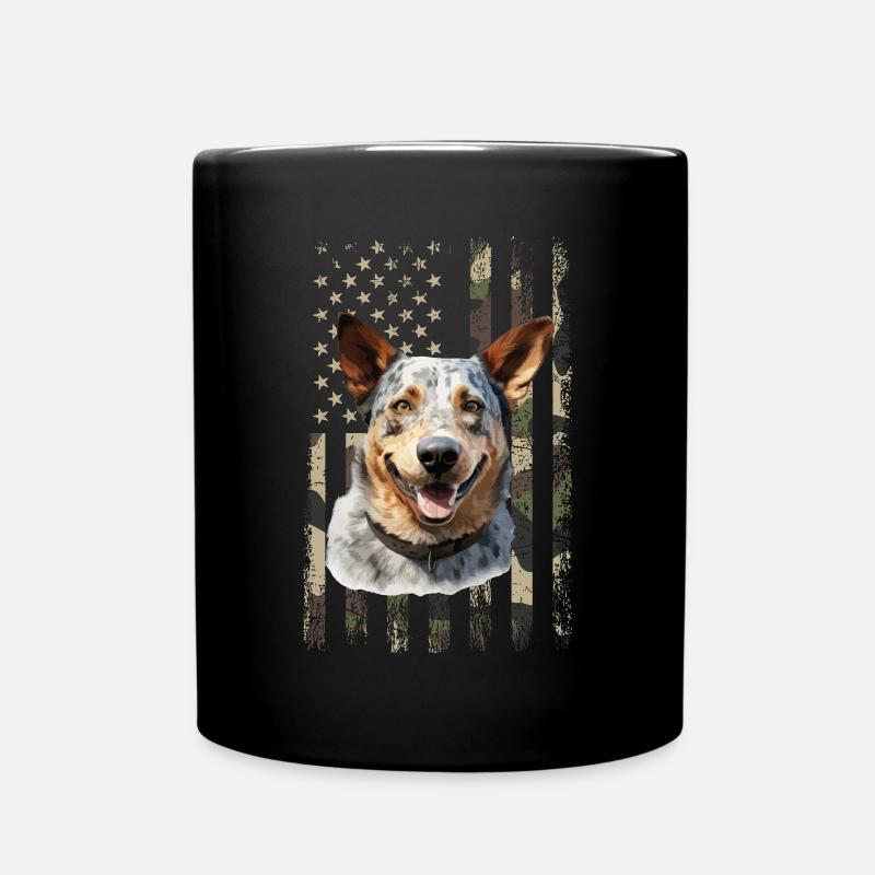 Australian Cattle Dog - Tasse einfarbig - Schwarz
