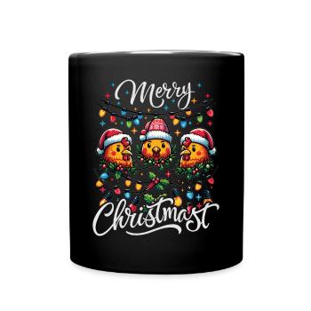 MERRY ChristMAST - Weihnachtsbraten Essen Mahlzeit - Tasse einfarbig - Schwarz - Vorne