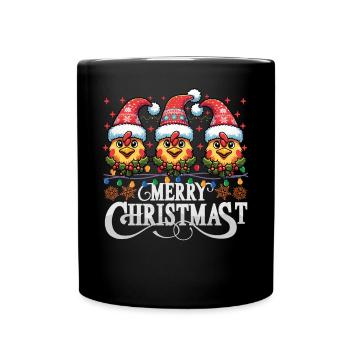 MERRY ChristMAST - Weihnachtsbraten Essen Mahlzeit - Tasse einfarbig - Schwarz - Vorne