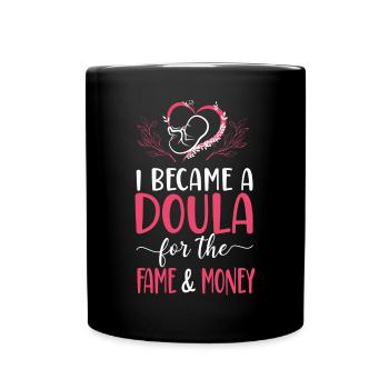 Doula accoucheuse Je suis devenue une - Mug uni - noir - Devant
