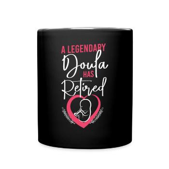 Doula Naissance Travailleur Retraite A - Mug uni - noir - Devant