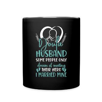 Doula Travailleuse à la naissance Mari Femme - Mug uni - noir - Devant