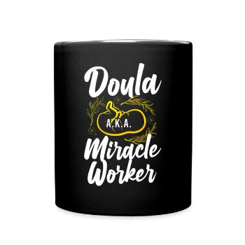 Doula accoucheuse Doula A.K.A. - Mug uni - noir - Devant
