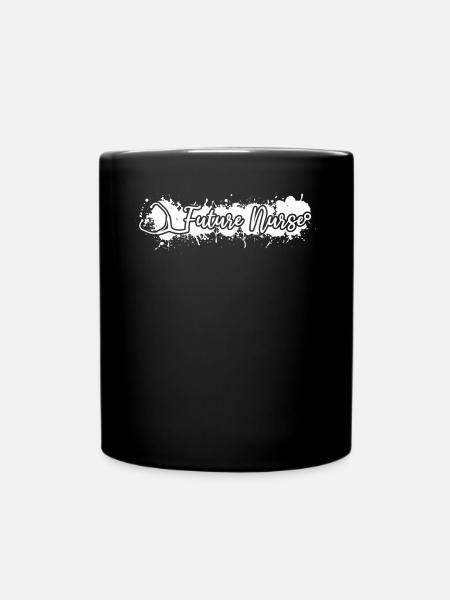Future Nurse Newborn Nurse - Tasse einfarbig - Schwarz