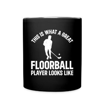 Unihockey Floorball - Grand joueur de floorball - Mug uni - noir - Devant