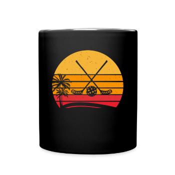 Unihockey Floorball Sticks Floorball Ball Floorbal - Full Colour Mug - black - Front