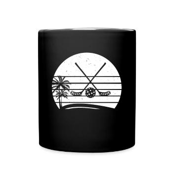 Floorball Sticks Floorball Ball Floorball Player F - Full Colour Mug - black - Front