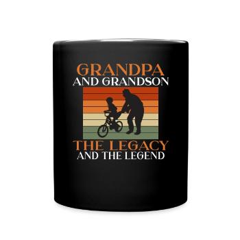 Grandpa Gifts - Tasse einfarbig - Schwarz - Vorne
