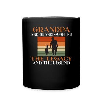 Grandpa Gifts - Tasse einfarbig - Schwarz - Vorne