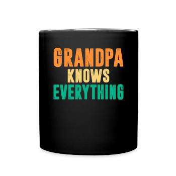 Grandpa Gifts - Tasse einfarbig - Schwarz - Vorne