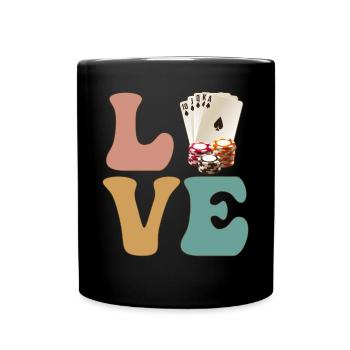Joueurs de poker Joueurs de casino - Mug uni - noir - Devant
