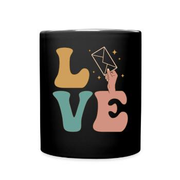 Postal service, postal clerk, postman, post office - Full Colour Mug - black - Front