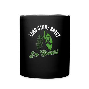 Organ Donor Lunge Organ Transplant - Full Colour Mug - black - Front