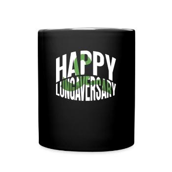 Organ Donor Lunge Organ Transplant - Full Colour Mug - black - Front