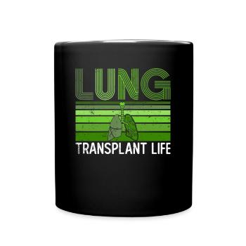Organspender Longe Organtransplantation - Tasse einfarbig - Schwarz - Vorne