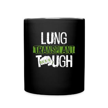 Organ Donor Lunge Organ Transplant - Full Colour Mug - black - Front