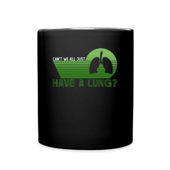 Organ Donor Lunge Organ Transplant - Full Colour Mug - black - Front