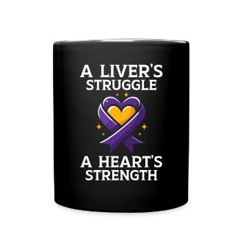 Autoimmune Hepatitis Awareness World Hepatitis Day - Full Colour Mug - black - Front