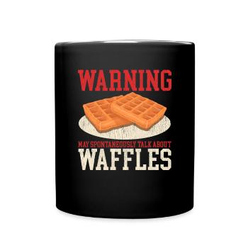 Waffles Waffle Lover Waffle Gift - Full Colour Mug - black - Front