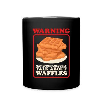 Waffle Waffle Lover Waffles Gift - Full Colour Mug - black - Front