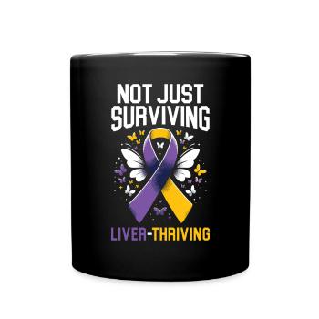 Autoimmun-Hepatitis-Bewusstsein Welt-Hepatitis-Tag - Tasse einfarbig - Schwarz - Vorne