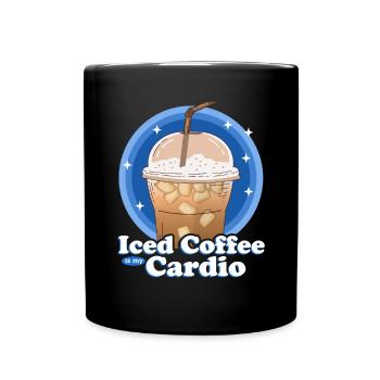 Iced Coffee Iced Coffee Coffee Lover Gift - Full Colour Mug - black - Front