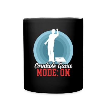 Cornhole Player Blind Hole Bean Bag cadeau - Mug uni - noir - Devant