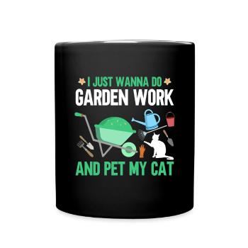 Chats Plantes Plantes De Jardin Amoureux Des Plantes - Mug uni - noir - Devant