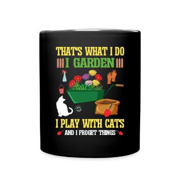 Chats Plantes Plantes De Jardin Amoureux Des Plantes - Mug uni - noir - Devant