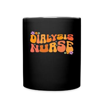 Dialyse Techniker Krankenschwester - Tasse einfarbig - Schwarz - Vorne