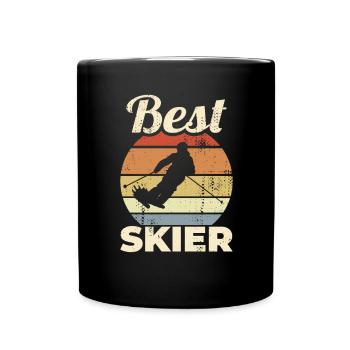 Meilleur skieur - Mug uni - noir - Devant