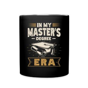 Master's Degree Studium Master Abschluss - Tasse einfarbig - Schwarz - Vorne