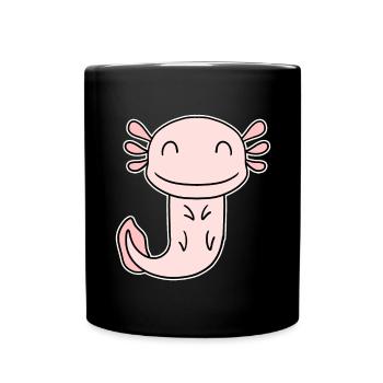 Axolotl Motif Enfants Mignon - Mug uni - noir - Devant