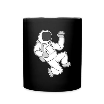 Astronaut Motif - Full Colour Mug - black - Front