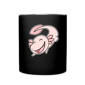 Axolotl Motif Enfants Mignon - Mug uni - noir - Devant