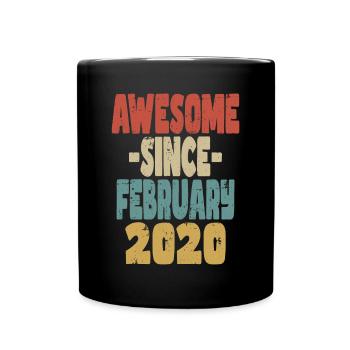 Génial février 2020 - Mug uni - noir - Devant