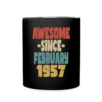 Génial Février 1957 - Mug uni - noir - Devant