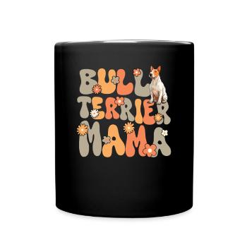 Bull Terrier Groovy Bull Terrier Maman - Mug uni - noir - Devant