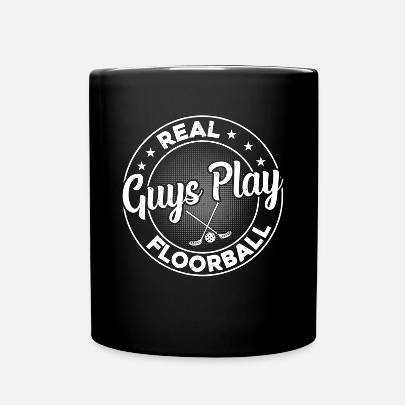 Real Guys Play Floorball - Tasse einfarbig - Schwarz