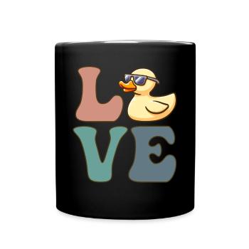Canard en caoutchouc Canard Canard Canard - Mug uni - noir - Devant