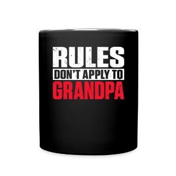 Grandpa Gifts - Tasse einfarbig - Schwarz - Vorne