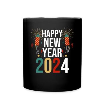 Bonne année Réveillon du Nouvel An 2024 - Mug uni - noir - Devant