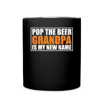 Grandpa Gifts - Tasse einfarbig - Schwarz - Vorne