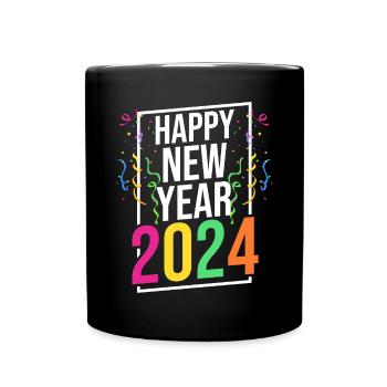 Bonne année Réveillon du Nouvel An 2024 - Mug uni - noir - Devant