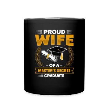 Master's Degree Studium Master Abschluss - Tasse einfarbig - Schwarz - Vorne