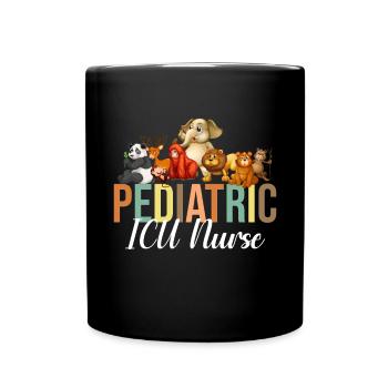 Kinderkrankenschwester Picu Peds - Tasse einfarbig - Schwarz - Vorne