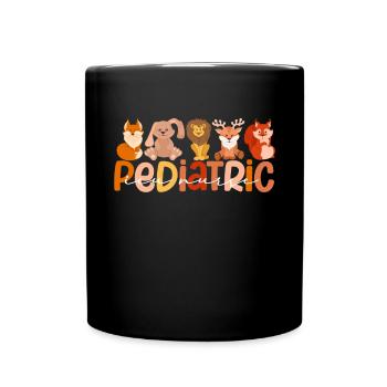 Pediatric Nurse Picu Peds - Full Colour Mug - black - Front